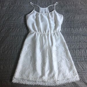 White Floral Summer Dress